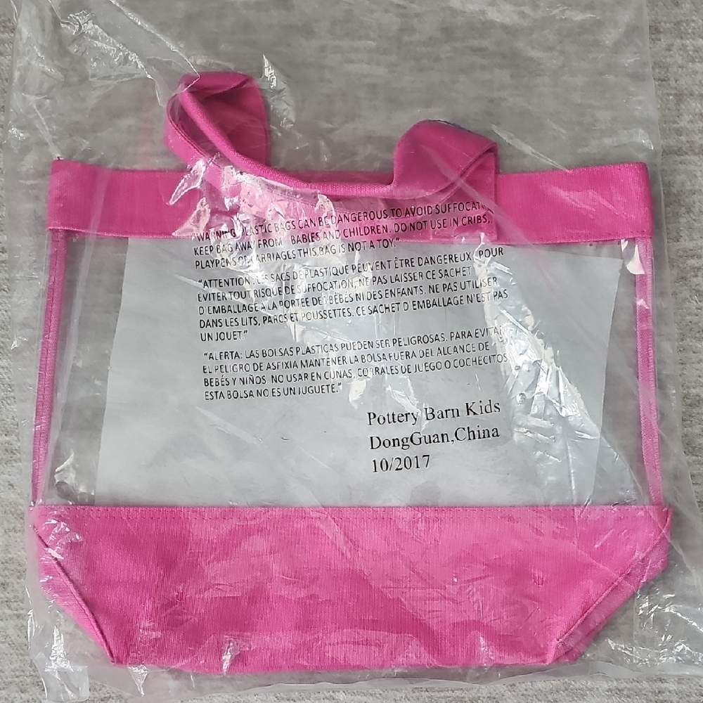 Pottery Barn Kids Bright Pink Tote